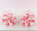 Bouquet 20 rose blanc et rose