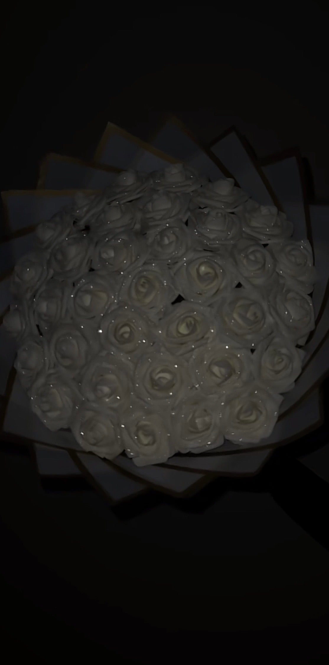 Bouquet 40 roses🤍