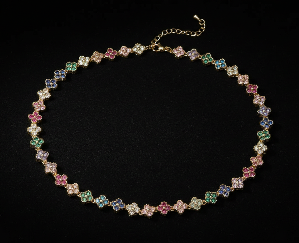 Collier bloomia doré